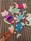 Veranstaltungsbild Bunte Tiervielfalt aus Pappe und Wolle